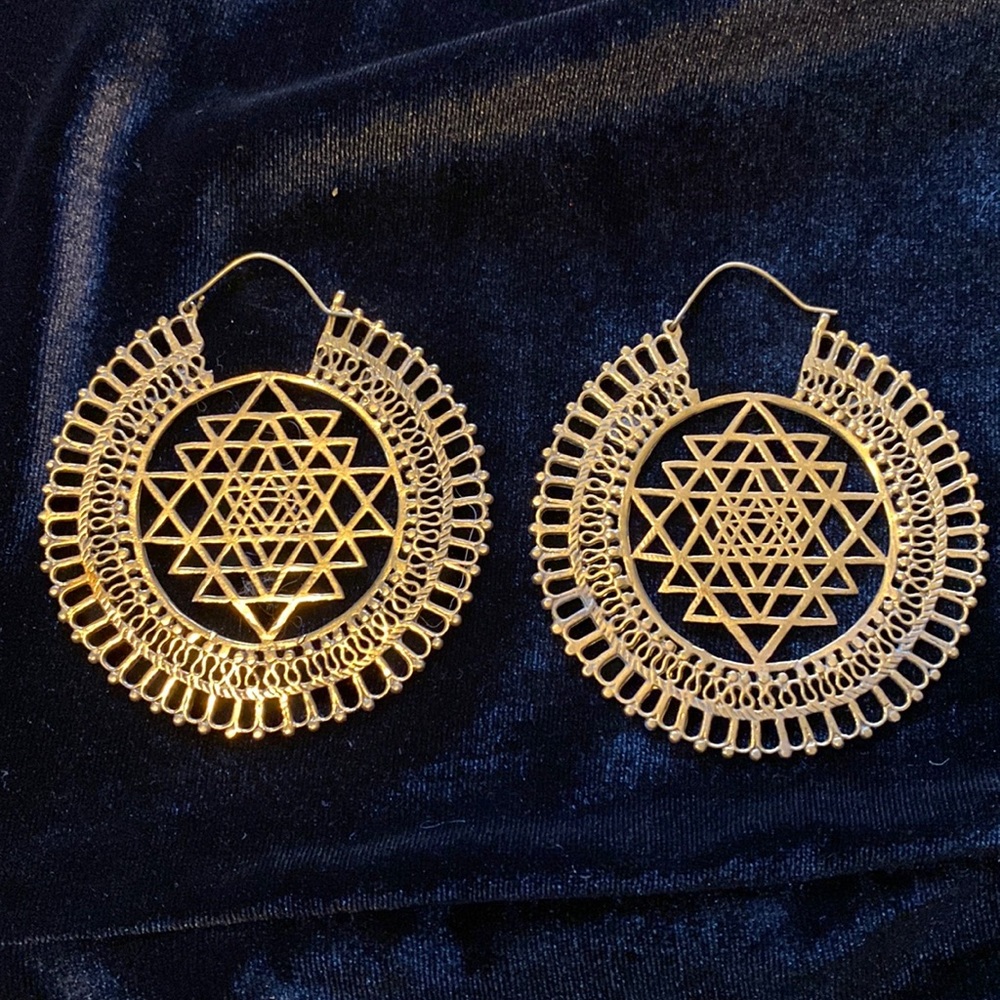 Sri Yantra Earrings
